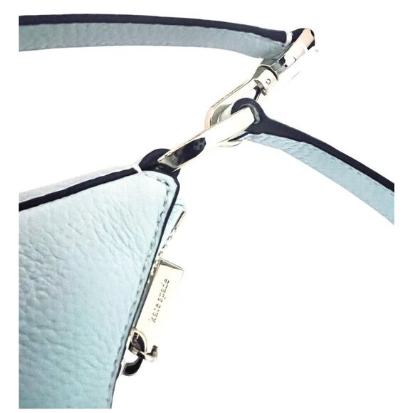 Kate Spade Womens Sky Blue Pebbled Leather Weston Large Shoulder Hobo Bag New - Picture 9 of 15